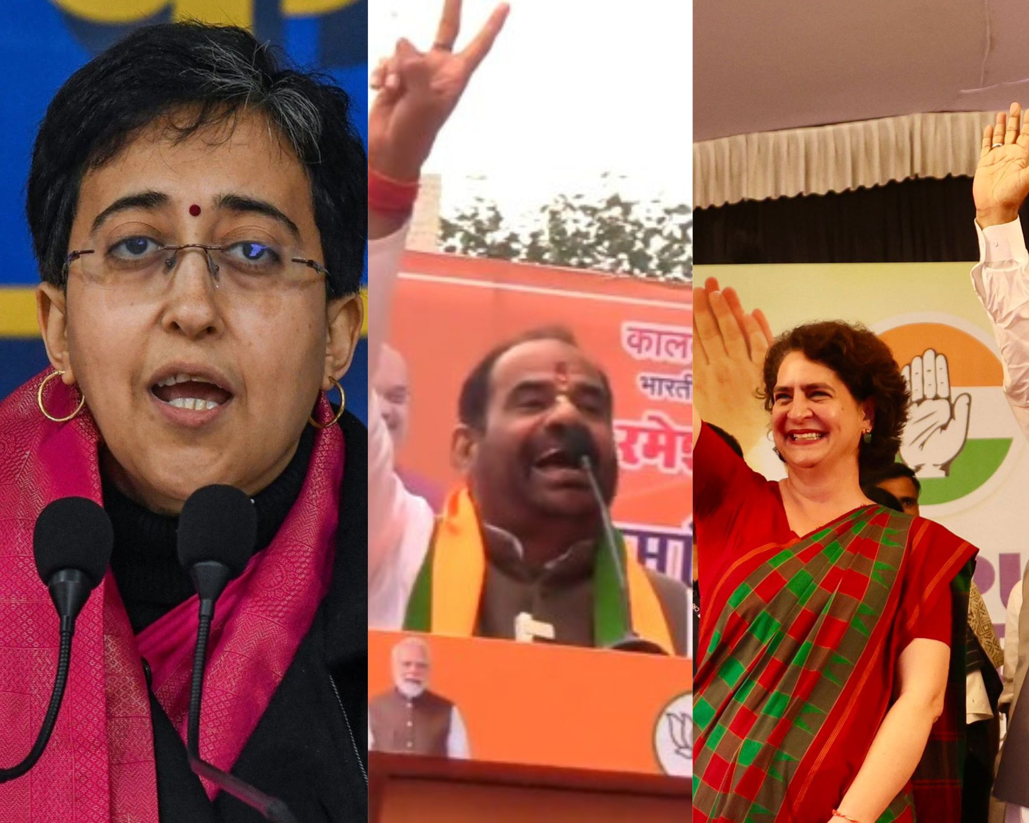 बीजेपी नेता रमेश बिधूड़ी के विवादित बोल; CM आतिशी और प्रियंका गांधी को कहे अपशब्द